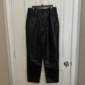 Faux leather jeans size 8/29